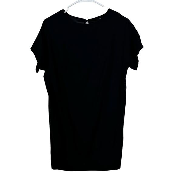 NEW Universal Standard Isabelle Luxe Black Sheath Shirt Dress Size 2XS- US 6-8 - Picture 2 of 9